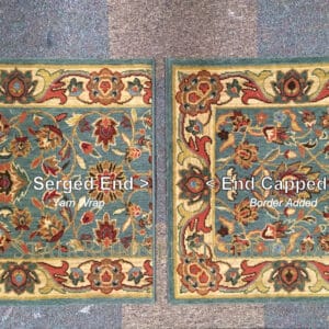 Carpet Runner End Finishes Explained, End Cap or Serged End