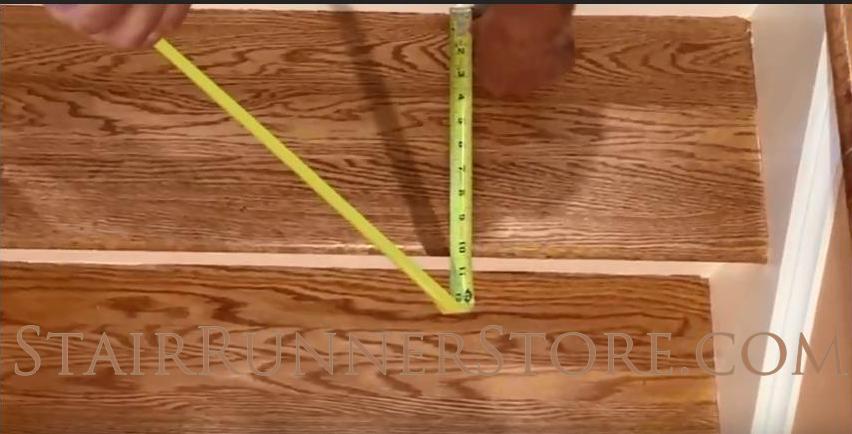 stair runner pad tread depth measurement