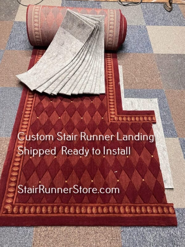 Nourison Marquis Stair Runner Red 30"