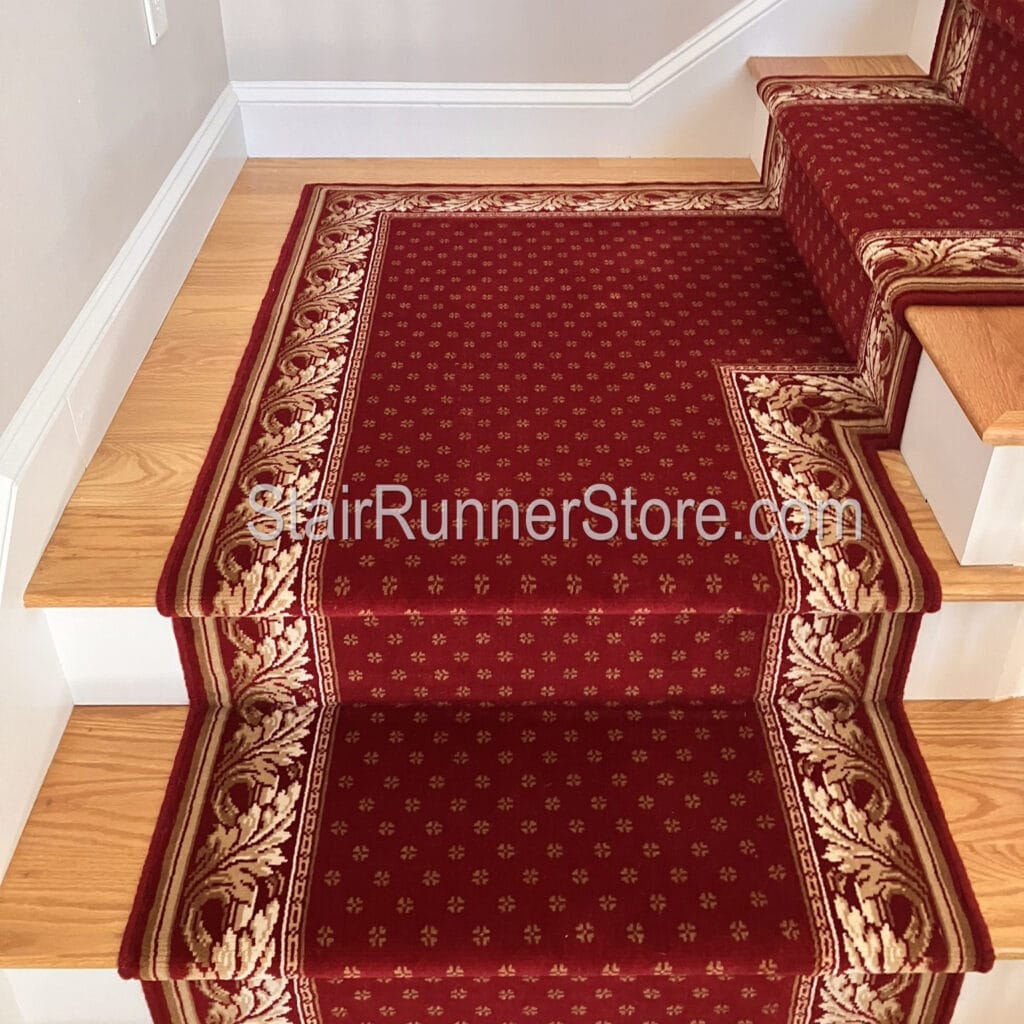 Royal Aubusson Stair Runner 45500 Custom Landing Stair Runner Installation