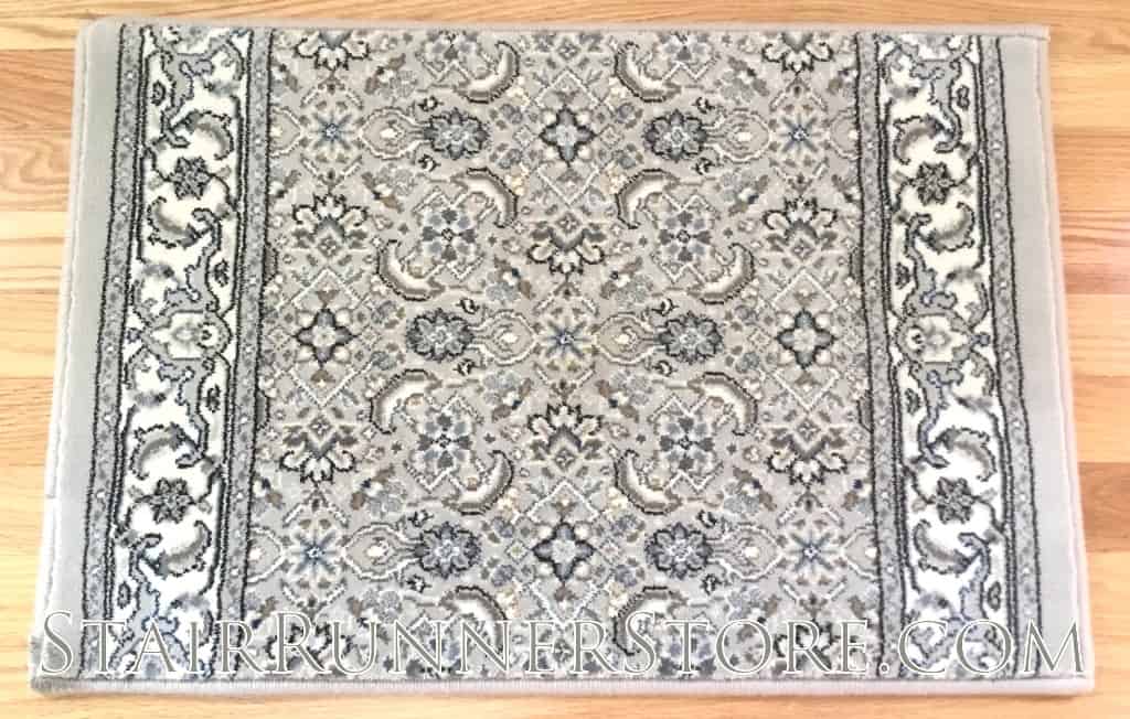 Ancient Garden Stair Runner 57011 SoftGrey-Cream 31"