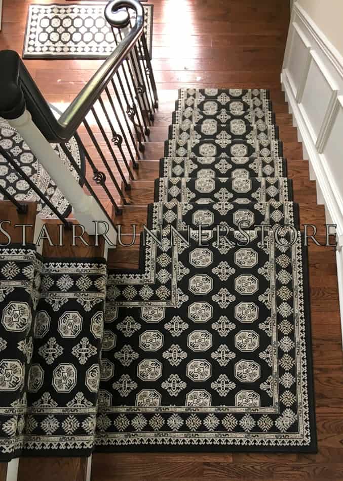 Stair runner with deals landing