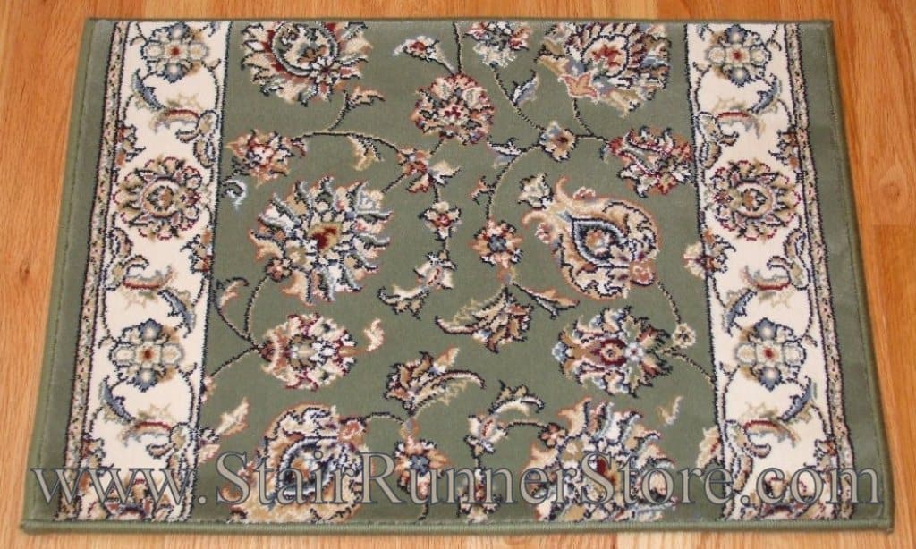 Ancient Garden Stair Runner 57365 Green 26"