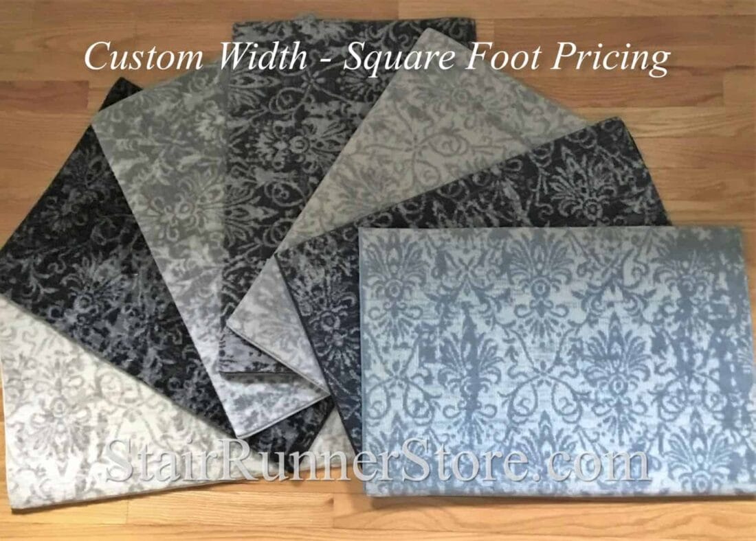 Camilla Platinum Custom Width Hall Runners