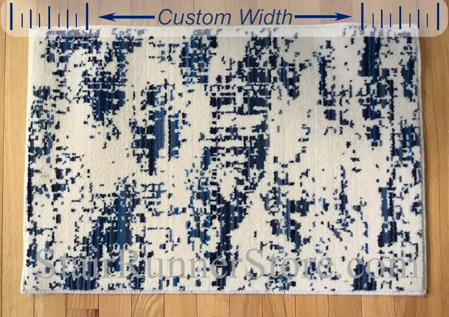 Diffused Custom Width Runner - Blue