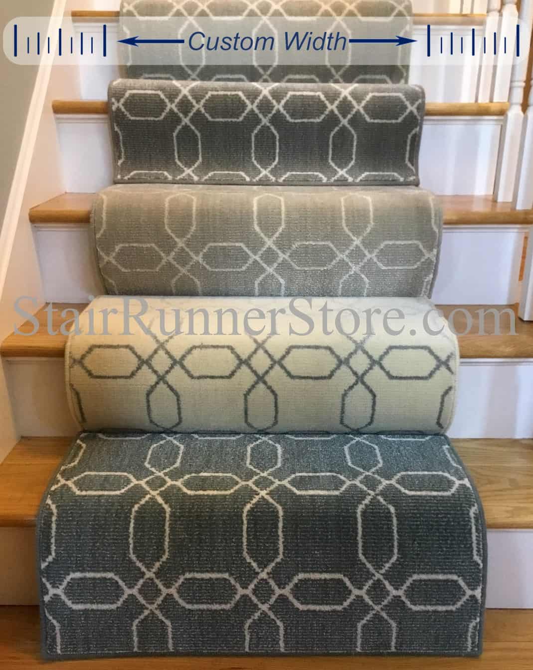 Galaxy Custom Width Runner - Mushroom stair runner samples