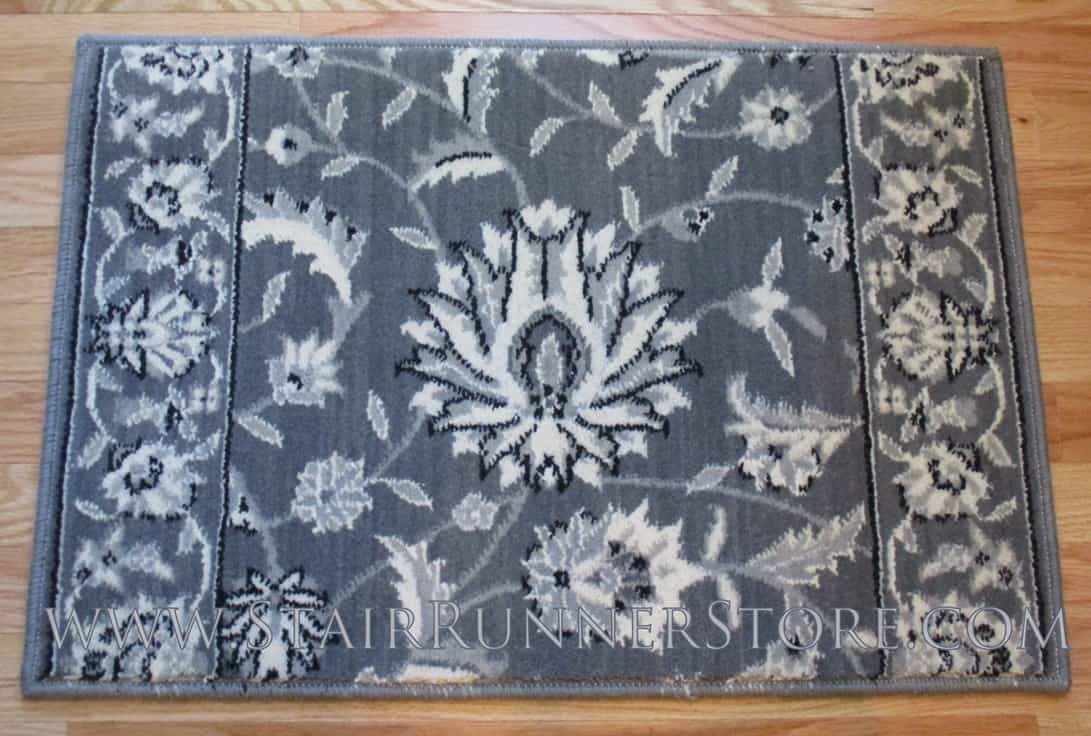 Modern Kashan Stair Runner Storm 36"