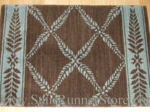 Nourison Chateau Normandy Stair Runner BrownGreen 36"