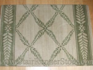 Nourison Chateau Normandy Stair Runner IvoryGreen 27"