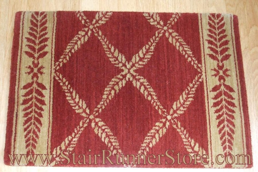 Nourison Chateau Normandy Stair Runner Ruby 36"