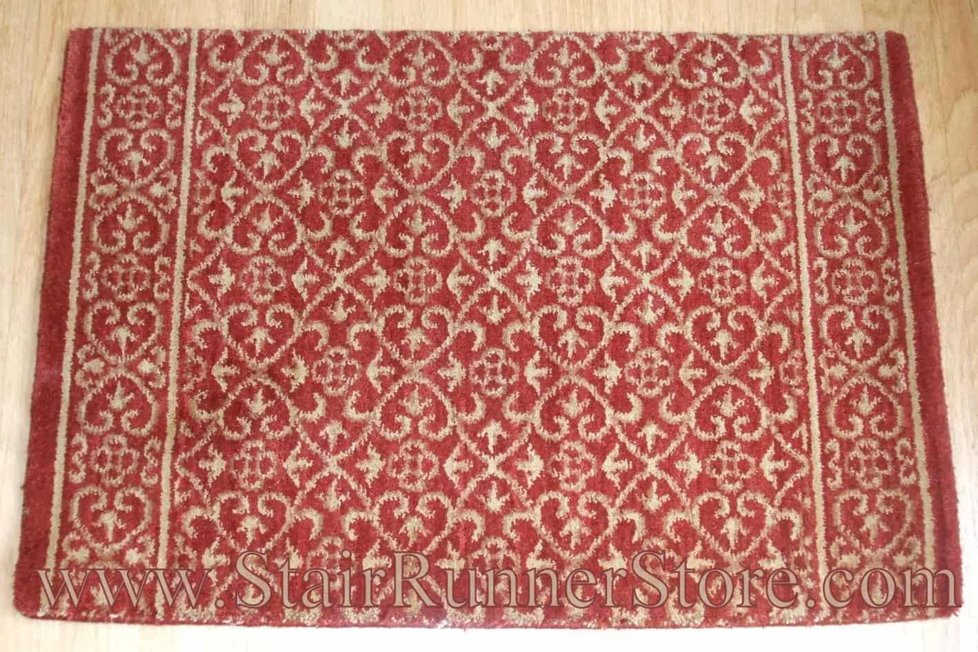 Nourison Chateau Riems Stair Runner Ruby 27"