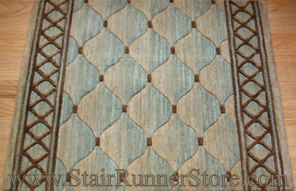 Nourison Shadolure Stair Runner LightGreen 36"