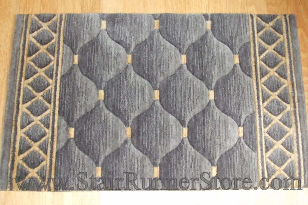 Nourison Shadolure Stair Runner Platinum 36"