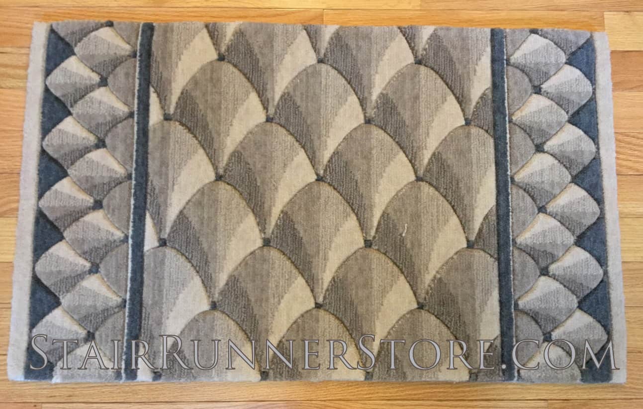 Nourison Shadowscape Stair Runner Bark 30"