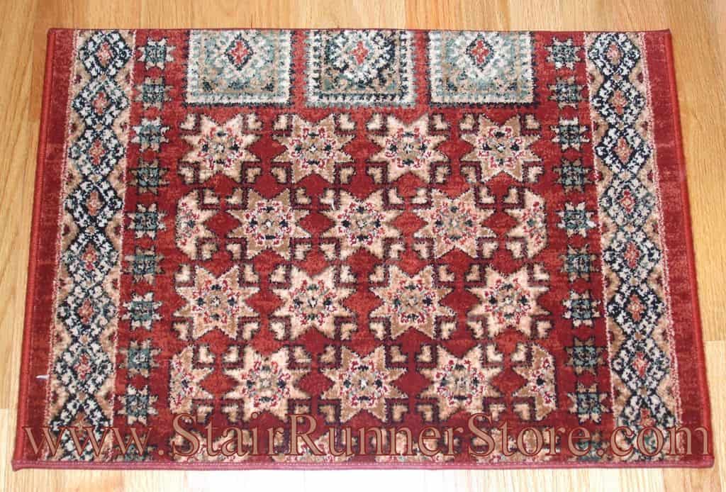 Timeless Treasures Royal Kazak Stair Runner Burgundy 26