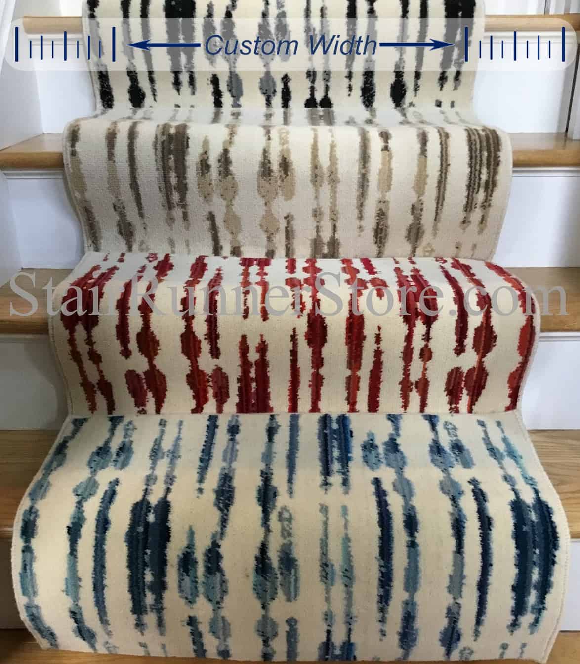 Variegated Custom Width Stair Runner Colors