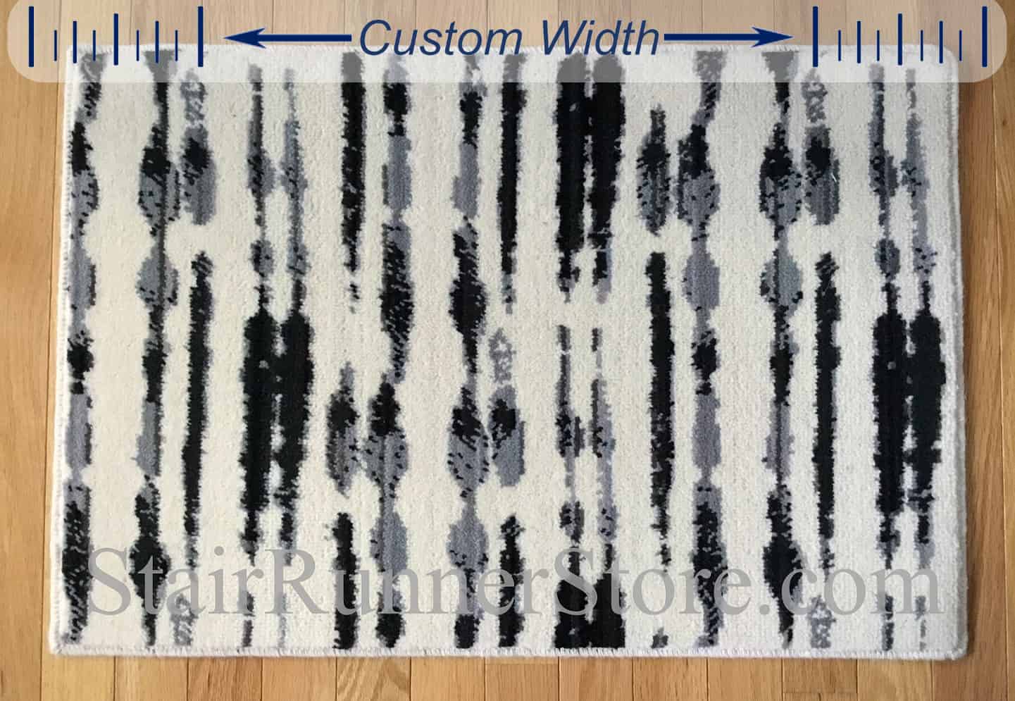 Variegated Custom Width Runner - Black