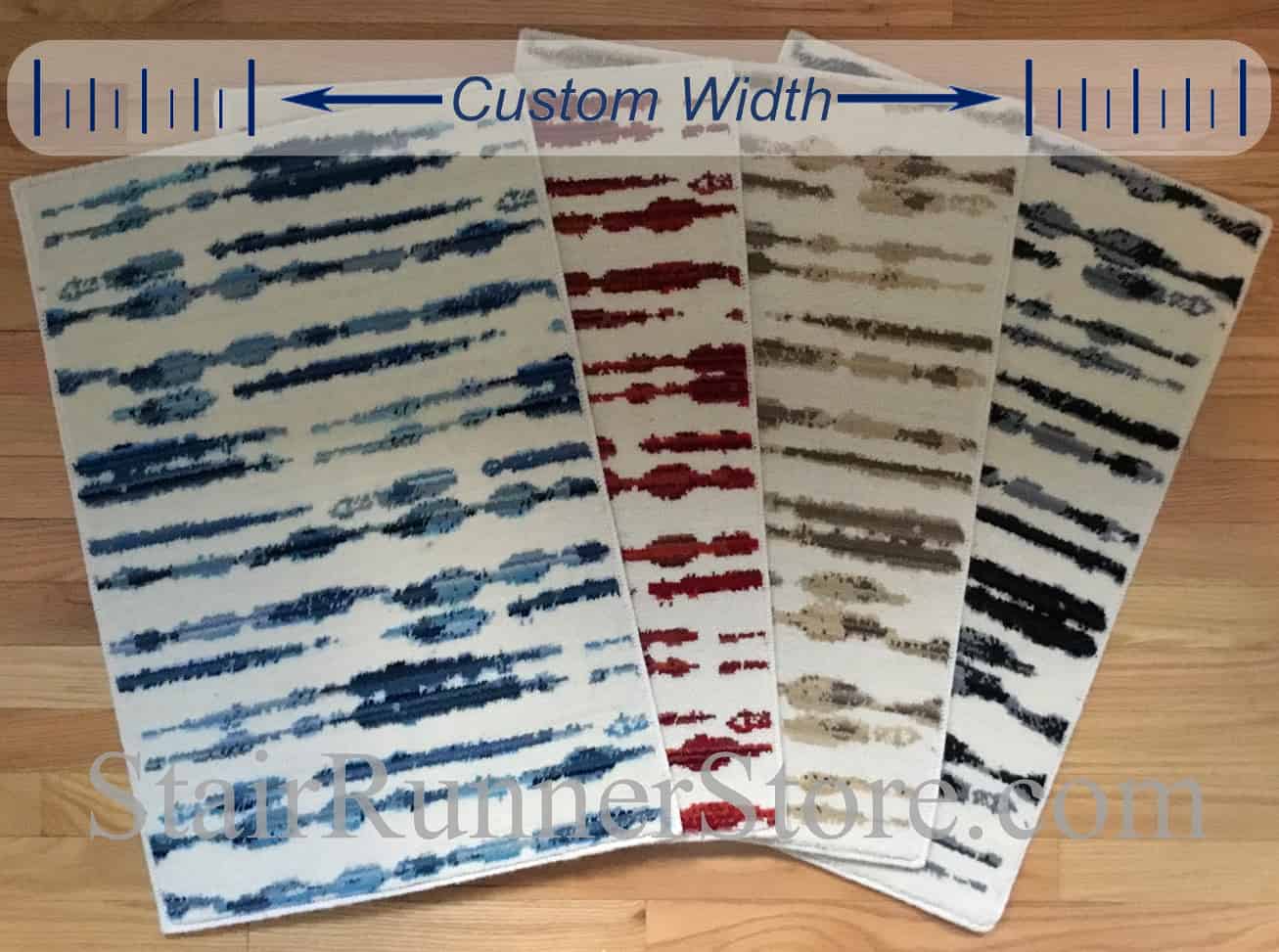 Variegated Custom Width Stair Runner Colors