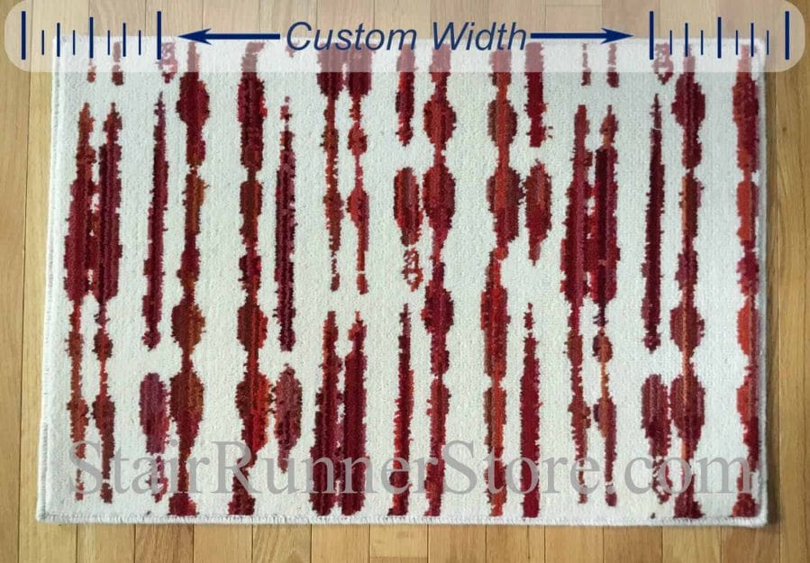 Variegated Custom Width Runner - Red