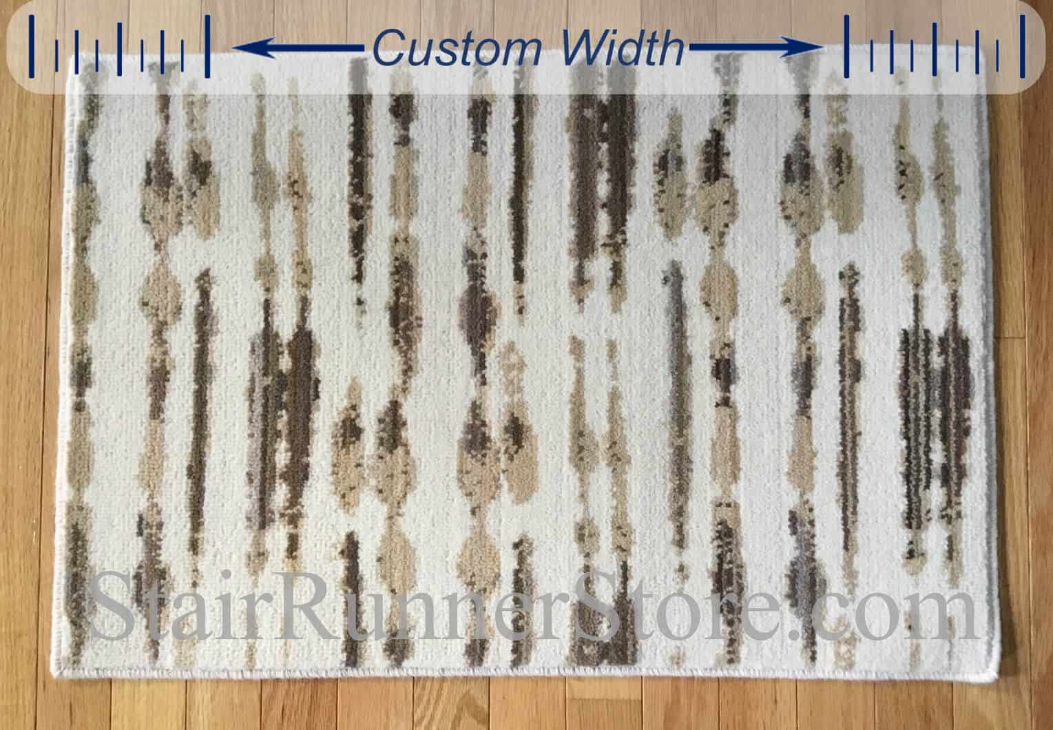 Variegated Custom Width Runner - Taupe