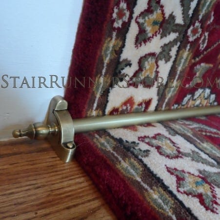 Antique Brass Decorative Stair Hardware Set