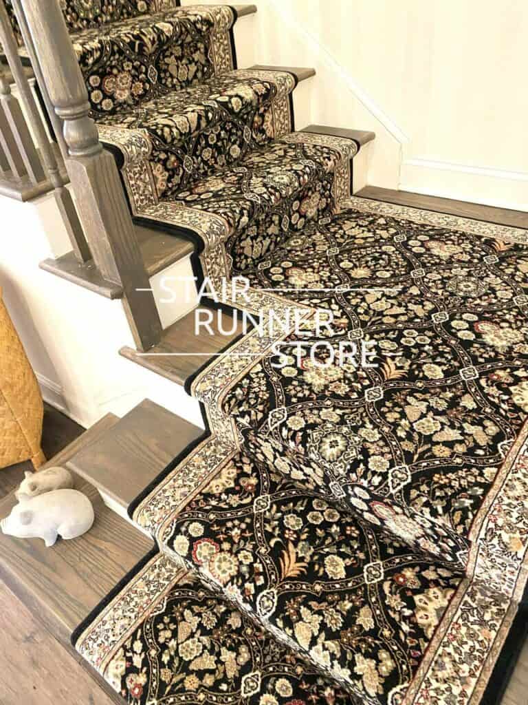 Brilliant 7211 Black Stair Runner Installation
