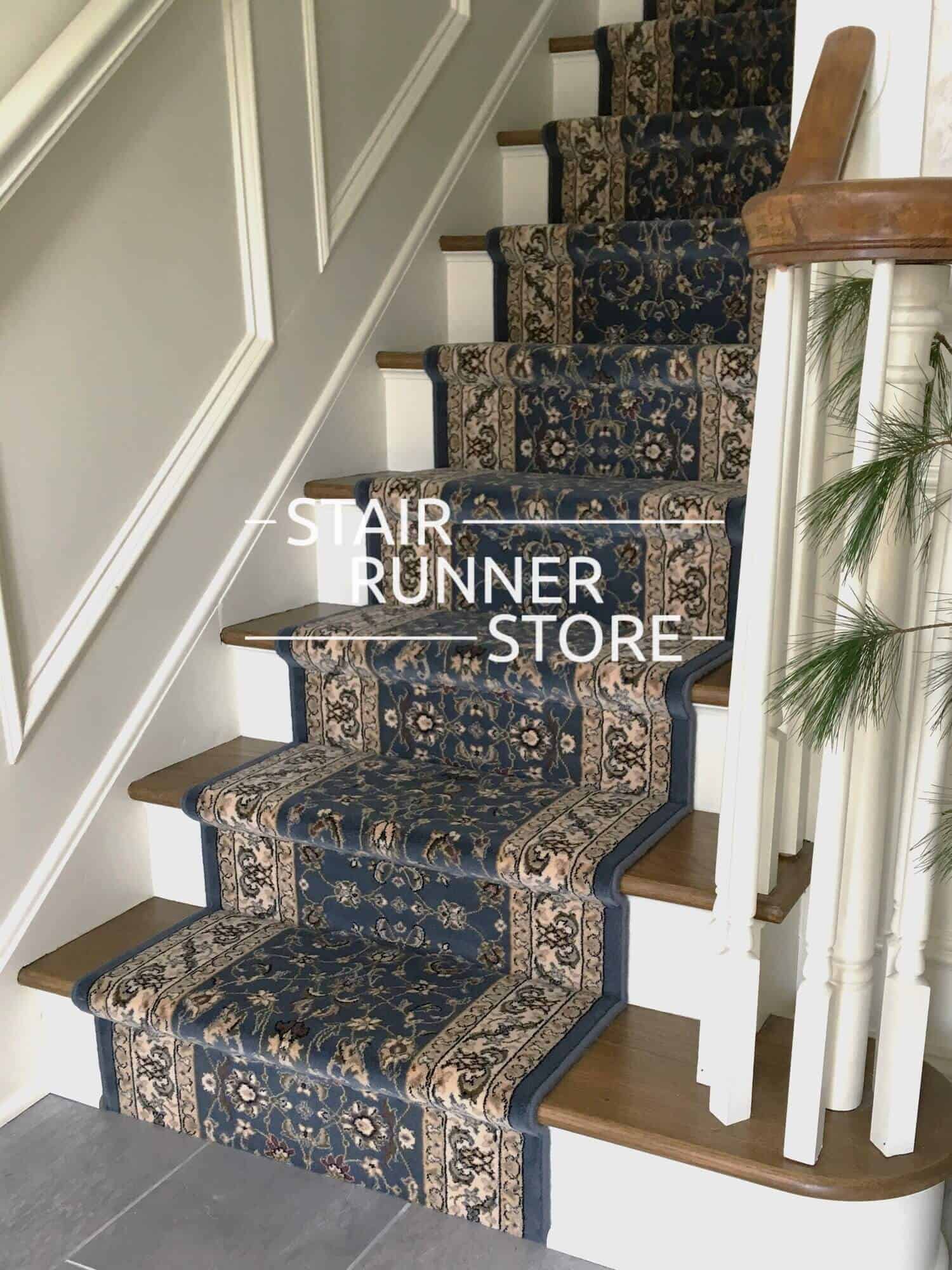 Brilliant Stair Runner 72284 Blue 33