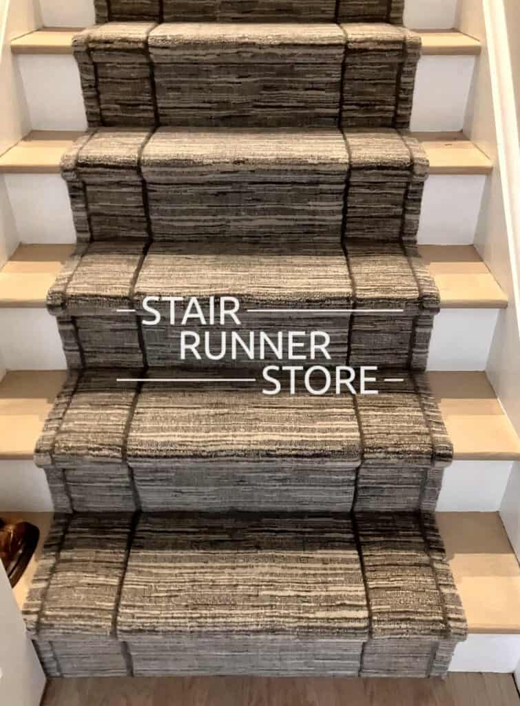 Grand Textures Greystone Stair Runner Installation