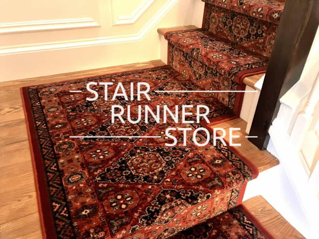 Kashkai Burgundy Custom Landing Stair Runner