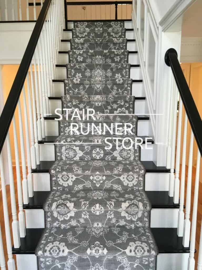 Murano Straight Stair Runner Installation in Oyster,Inspiration Gallery by Stair Runner Store