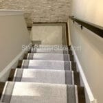 Mysterio Stair Runner 1234-910 Light Silver Custom Landing Installed Mysterio-Stair-Runner-1234-910-Light-Silver-Shipped-Custom-Landing