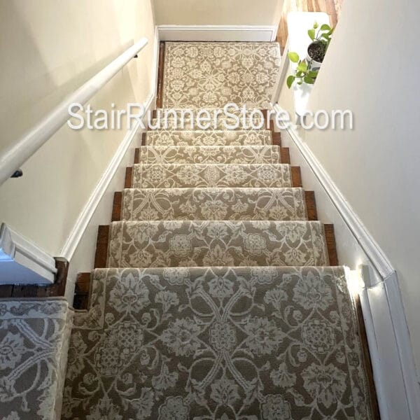 Vivar Champagne Stair Runner - Custom Stair Runner Landings shipped ready to install