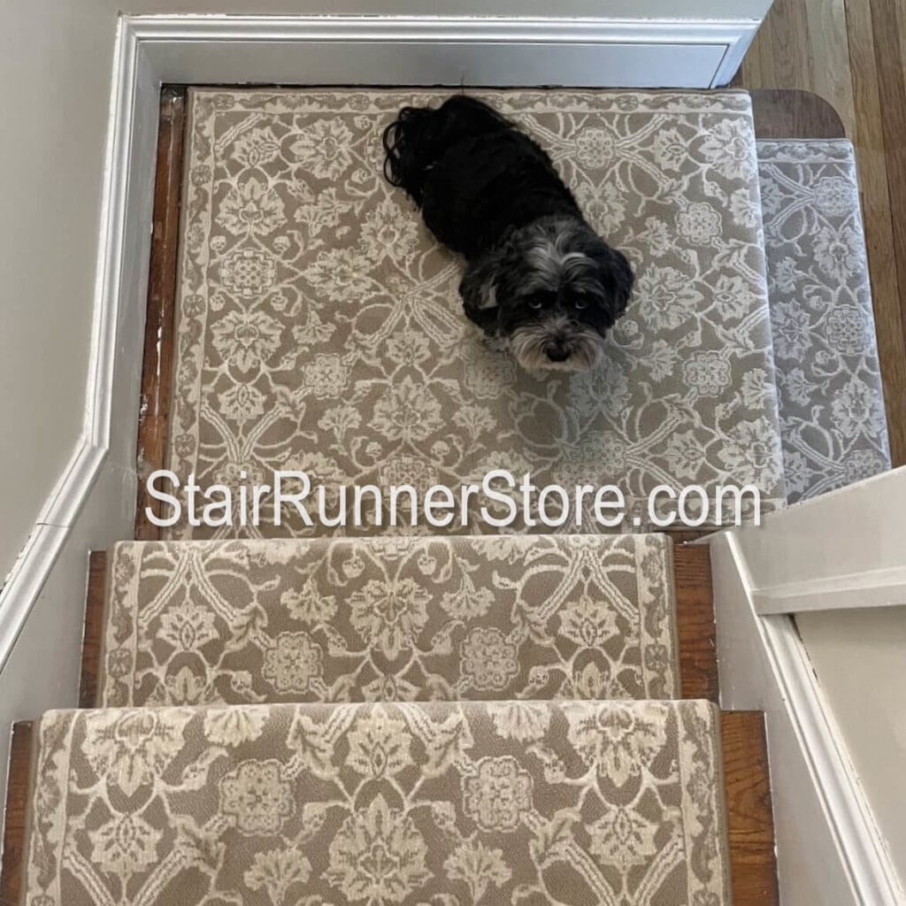 Vivar Champagne Stair Runner - Custom Stair Runner Landings shipped ready to install