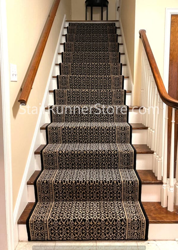 Nourison Chateau Riems Stair Runner Onyx